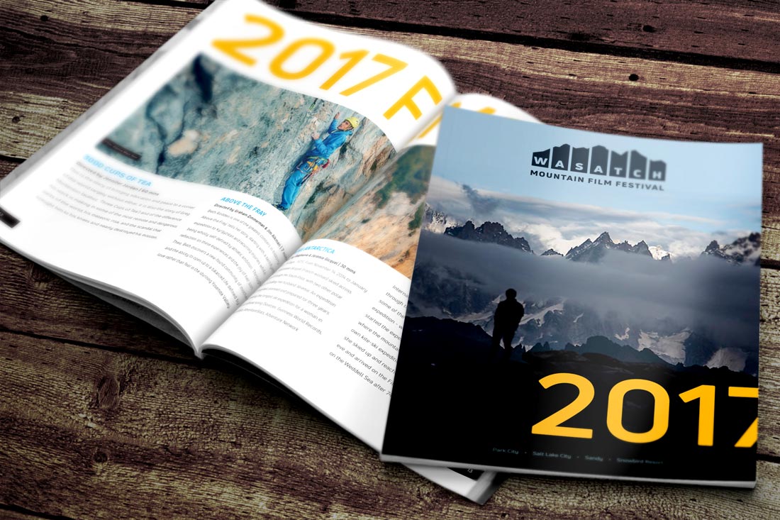 Wasatch Mountain Film Festival 2017 Magazine Design and Production