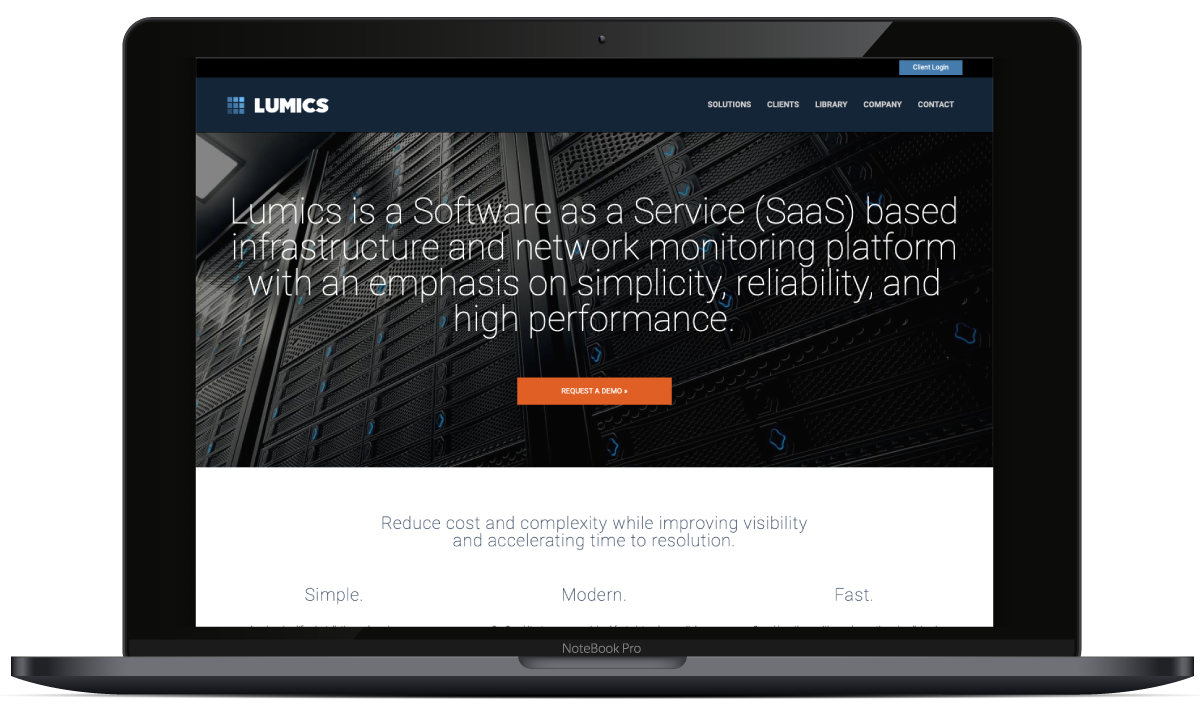 Responsive Web Design | Lumics network and systems automation platform